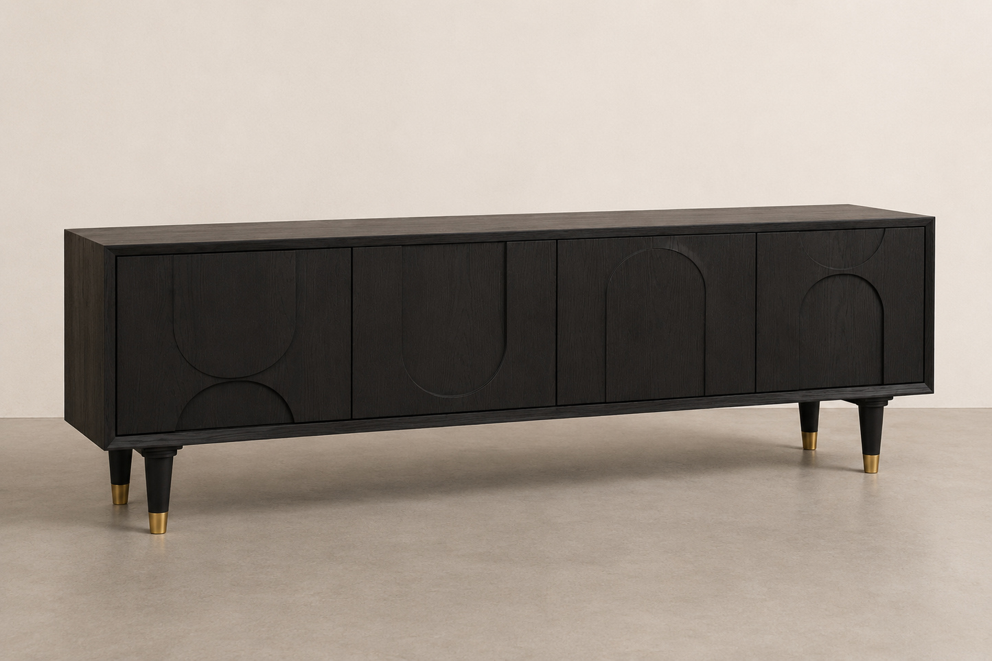 Arco Black Oak TV Console
