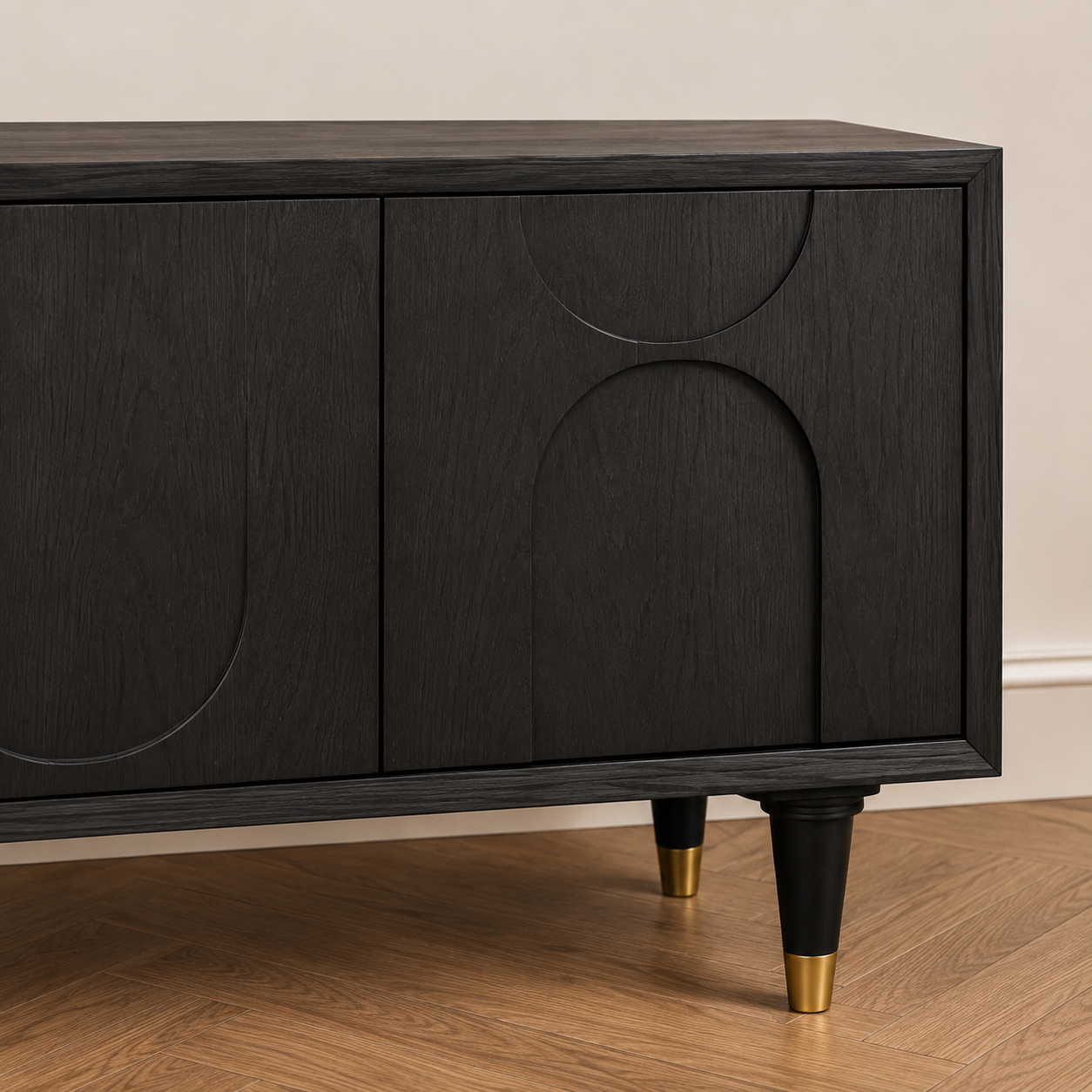 Arco Black Oak TV Console
