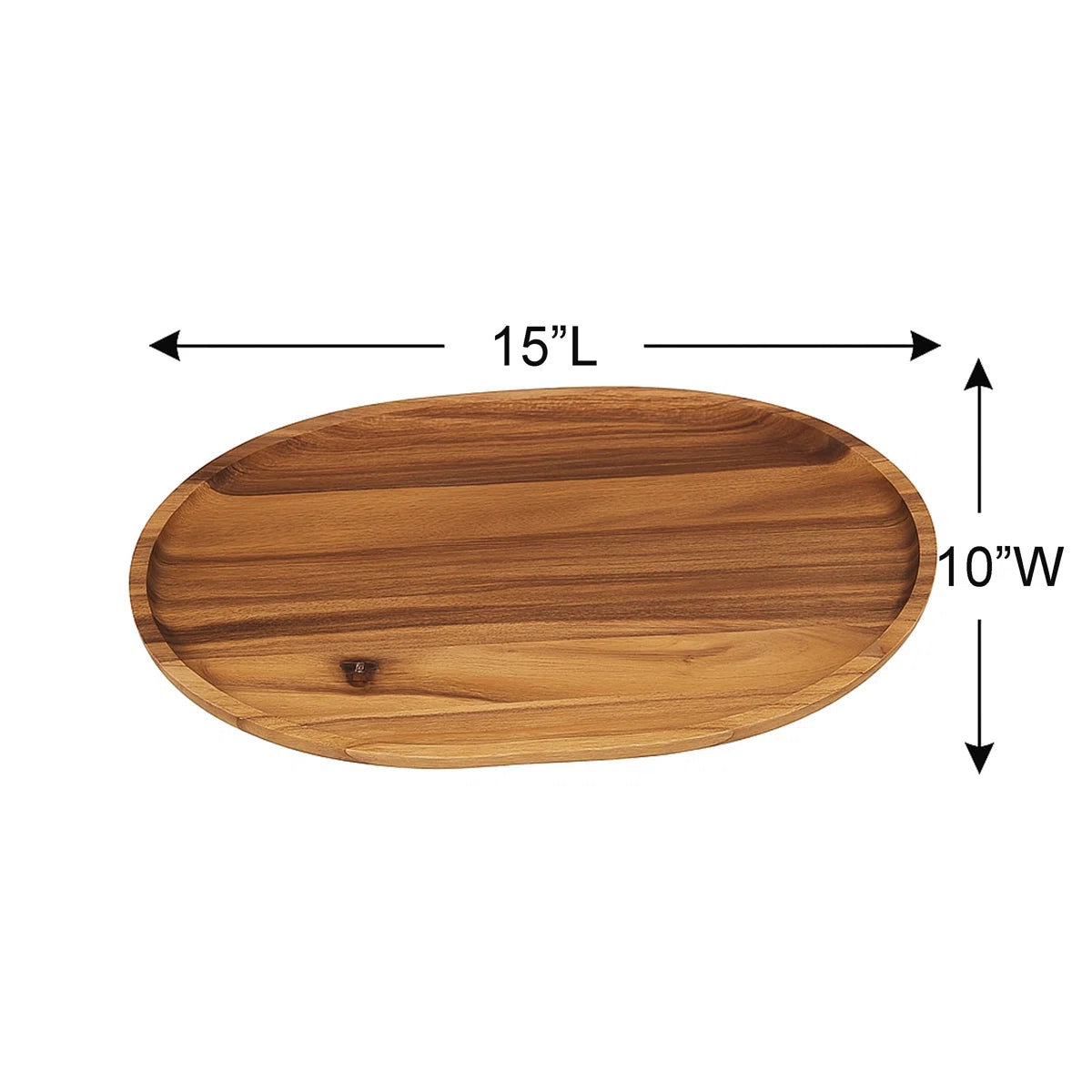 Wood Oval Serving Tray