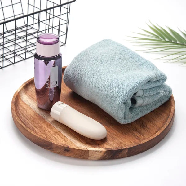 Round Acacia Wooden Tray for Kitchen/Countertop