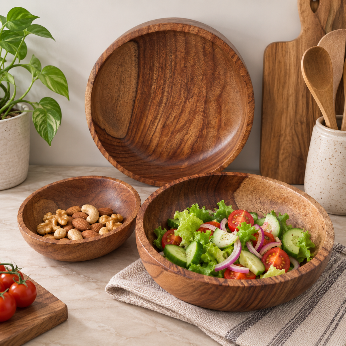 Wooden Bowl set