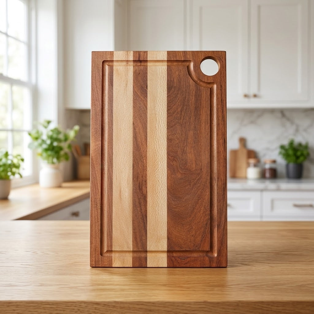 Acacia Wood Chopping Board with Handle