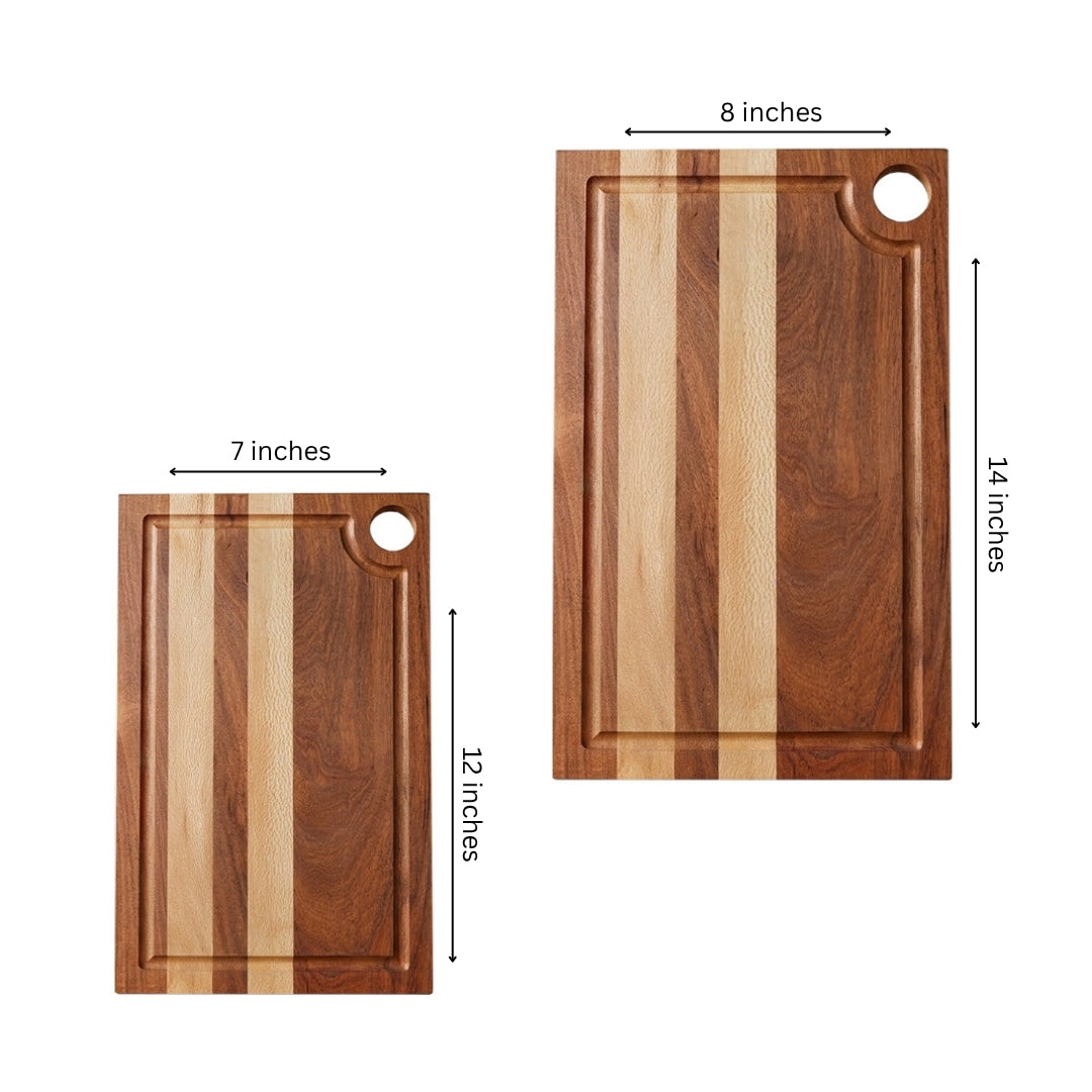 Acacia Wood Chopping Board with Handle