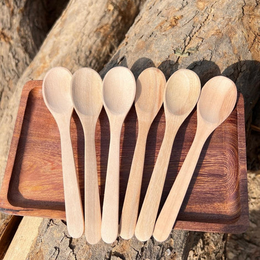 Natural Wooden Spoon Set – Chemical-Free & Unpolished